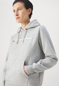 Champion ICONS CONTRAST LARGE LOGO - Felpa - grey melange