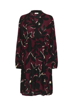 Kaffe Robe de jour - windsor wine black flower