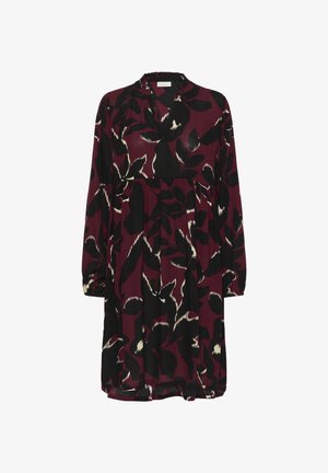 Kaffe Robe de jour - windsor wine black flower