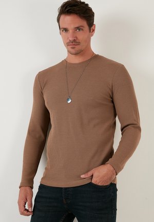 Buratti CREW NECK - Strickpullover - safari