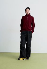 Obey Clothing FRANKIE TRACK - Cardigan - wine