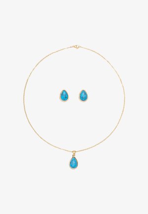 usha, SET - Oorbellen - gold-coloured turquoise