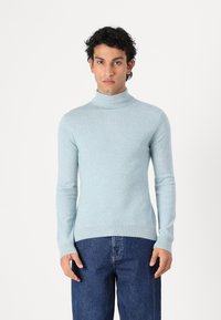 pure cashmere MEN TURTLE NECK SWEATER - Pulover - eggshell blue