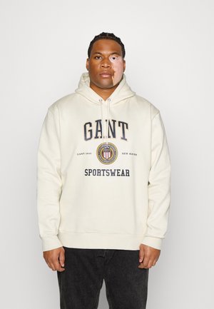 PLUS CREST SHIELD HOODIE - Mikina s kapucí - cream