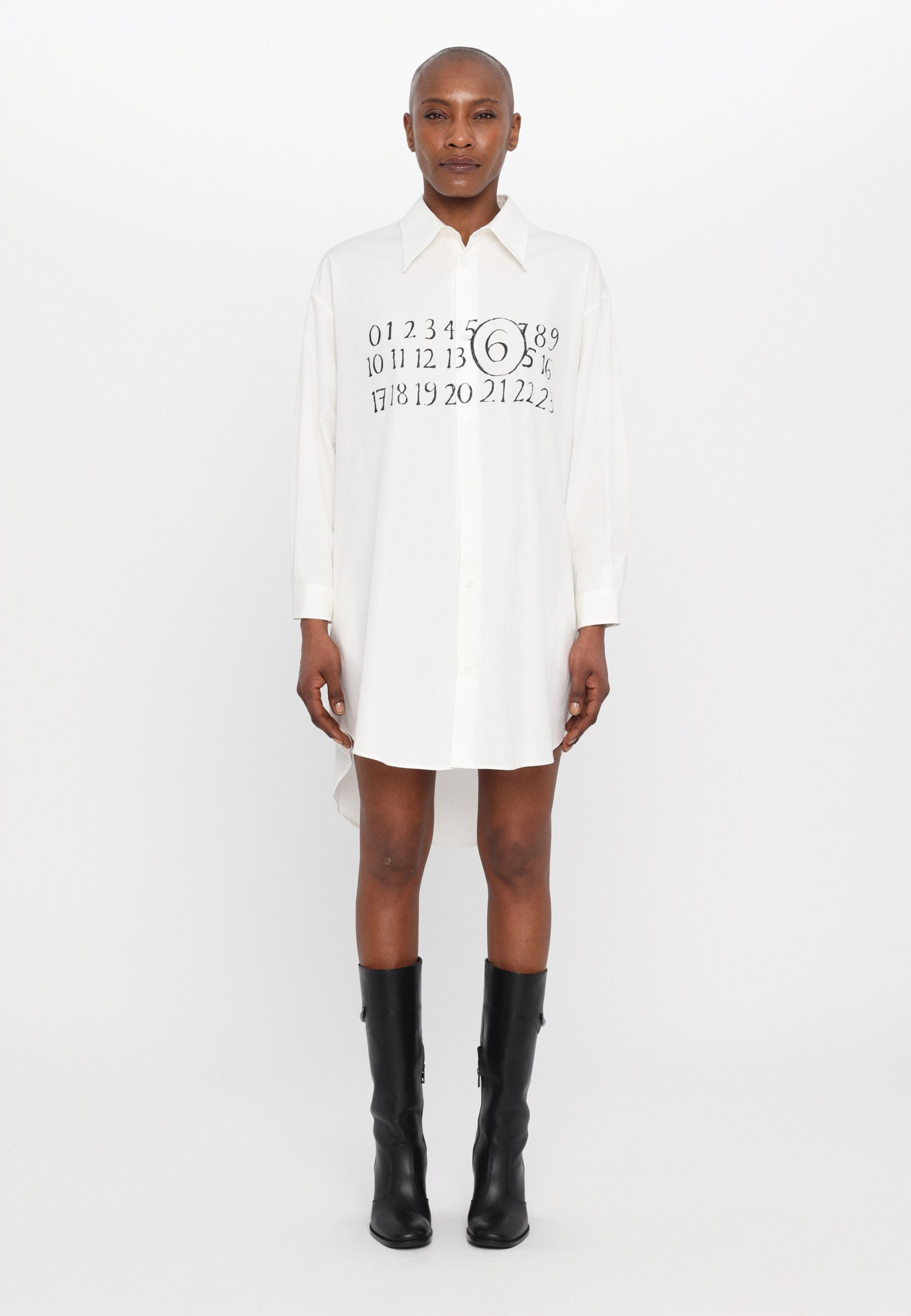 MM6 Maison Margiela Shirt dress - white - Zalando.co.uk