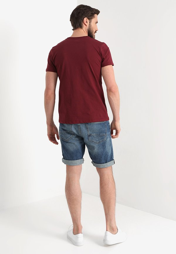 Print T-shirt - burgundy3