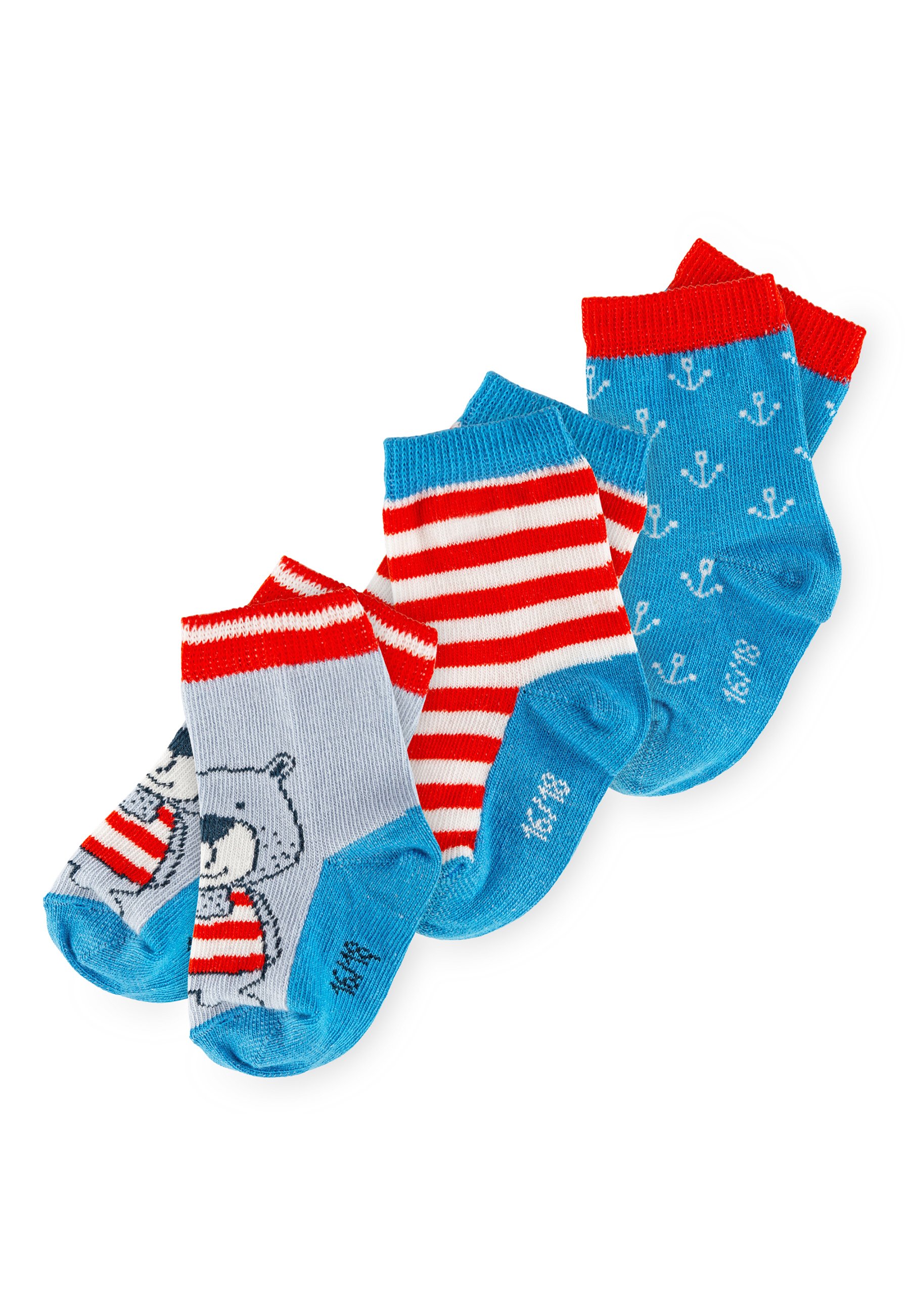 Sterntaler Jungen Fleece-Socken Marine – Wärmende Gummistiefelsocken Größe 31-32