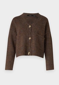 VMINGRID V-NECK - Cardigan - chocolate torte