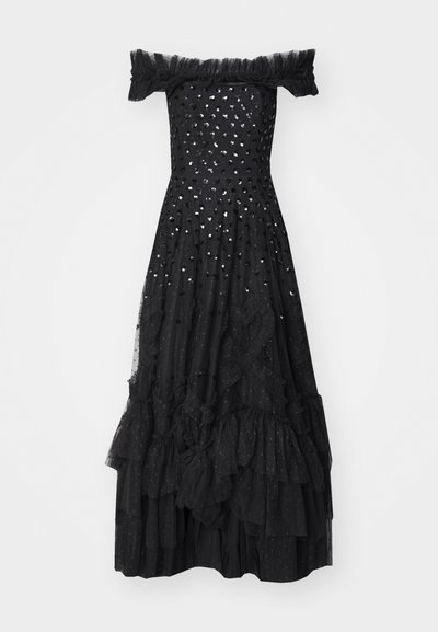 Needle & Thread LOVE LETTER OFF SHOULDER ANKLE GOWN - Gallakjole - graphite