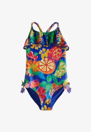 Next RUFFLE REGULAR FIT - Badedragt - blue tropical