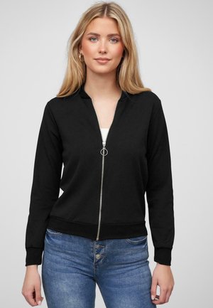 MIT ZIPPER - Gilet - black