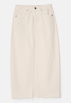 rag & bone AVERY SKIRT - Jeansskjørt - ecru