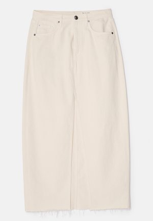 rag & bone AVERY SKIRT - Denimnederdele - ecru