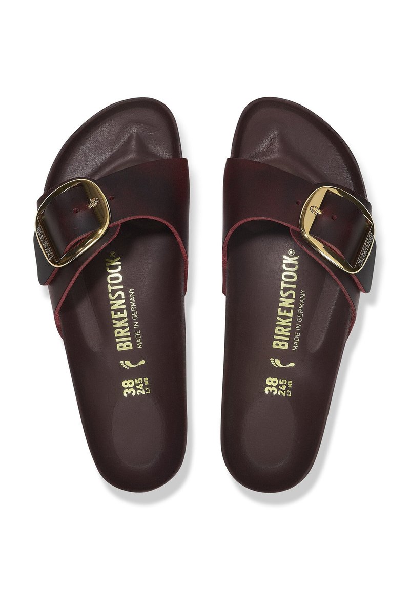 Birkenstock MADRID BIG BUCKLE OILED Sandales zinfandel/rouge