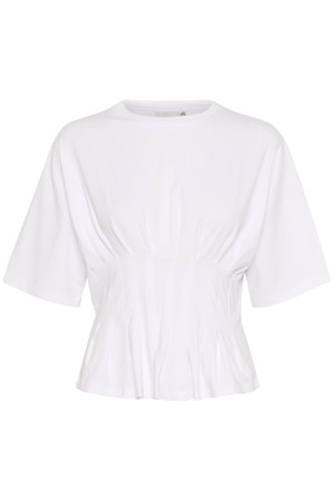 Gestuz INEZ TEE - Print T-shirt - bright white