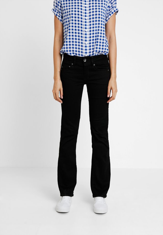 MIDGE MID BOOTCUT   - Bootcut jeans - pitch black