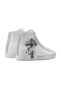 Ed Hardy SCUFF- CROSS - Höga sneakers - white