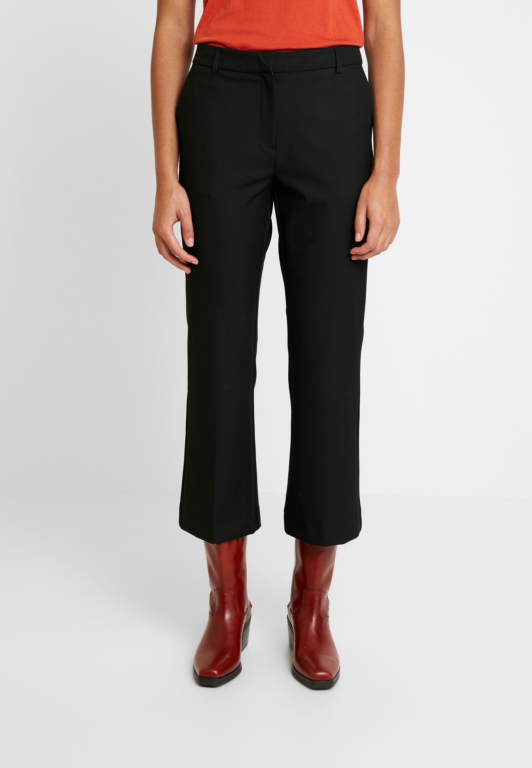 Selected Femme SLFADA CROPPED FLARED PANT NOOS - Pantaloni - black/nero -  Zalando.it