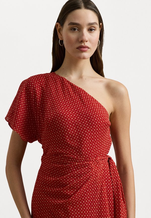 Geo Print Georgette One Shoulder Dress - Cocktail dress / Party dress3