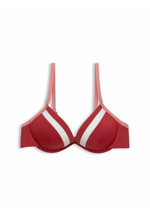 TAYRONA PAR PADDED PLUNGE  - Haut de bikini - dark red