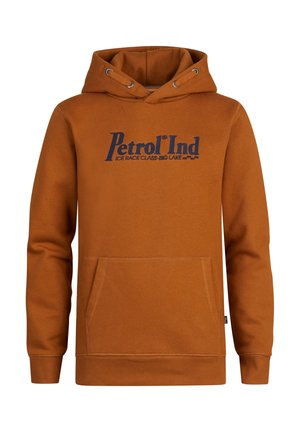 Felpa con cappuccio - dark caramel