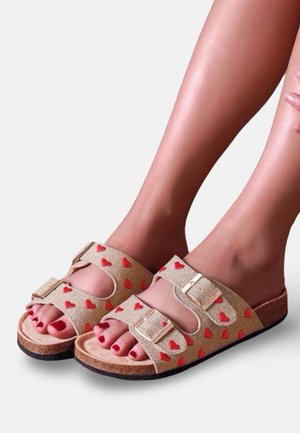 FALBALA, MULES LILI - Mules - gold