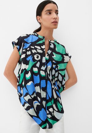 s.Oliver MIT ALLOVER MUSTER - Blouse - schwarz