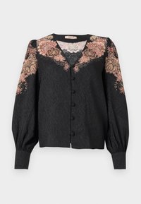 TWINSET SHIRT - Bluse - nero/ruggine
