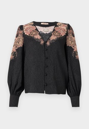 TWINSET SHIRT - Blouse - nero/ruggine