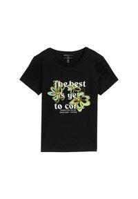 DENIM T-SHIRT - Pamata T-krekls - deep black