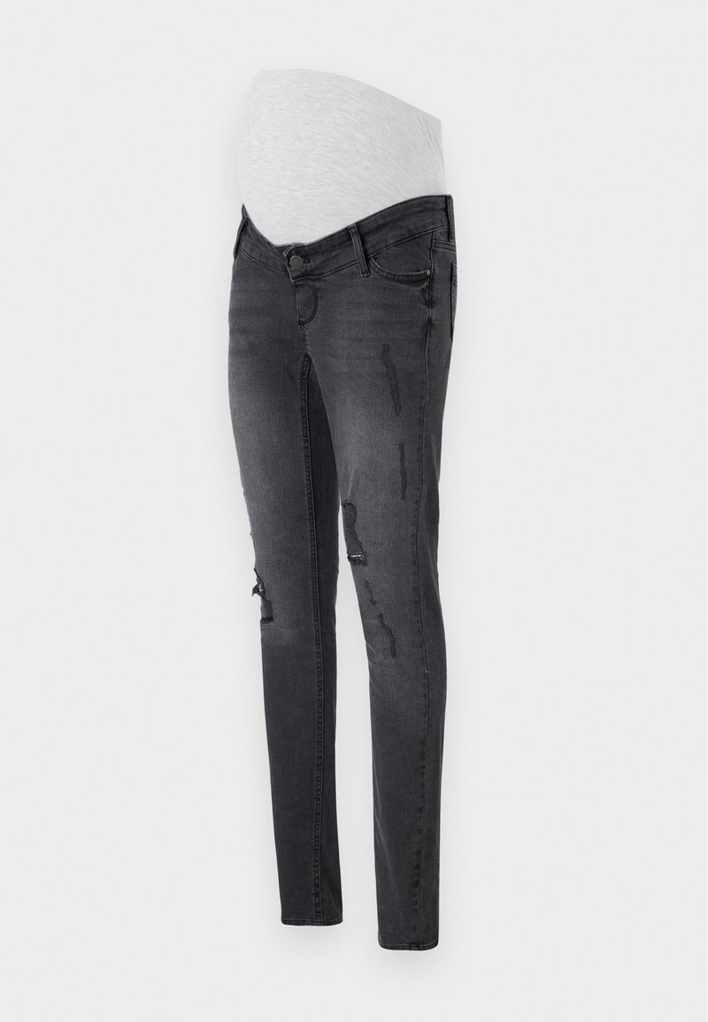 Mamalicious Slim fit jeans zwart denim/blackdenim