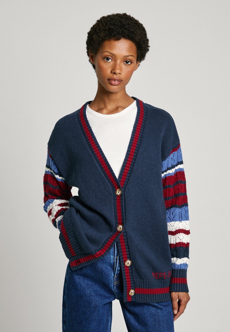 Gilet Cardigan Maille Pepe Jeans Femme - Gris, Taille 36, Neuf Avec étiquettes