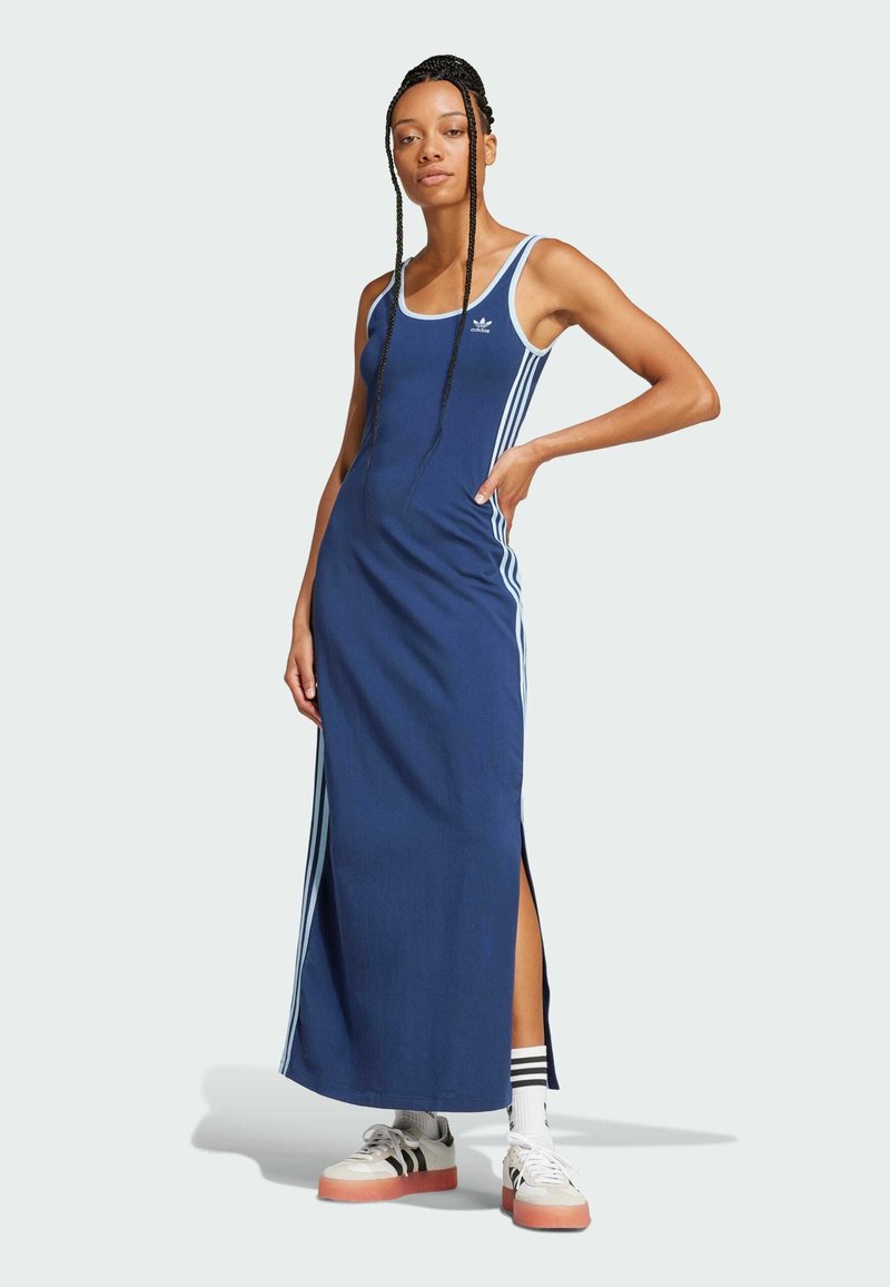 adidas Originals TANK - Vestito lungo - night indigo white