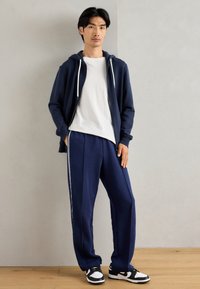 Scotch & Soda FULL ZIP LOGO HOODIE - Zip-up sweatshirt - sky captain