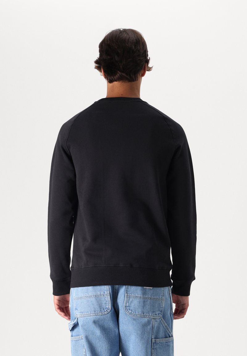 Timberland BRUSHED BACK CREW - Mikina - black pavement