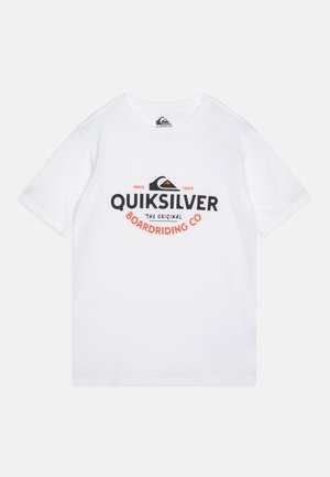 Quiksilver TYPED OUT UNISEX - T-shirt imprimé - white