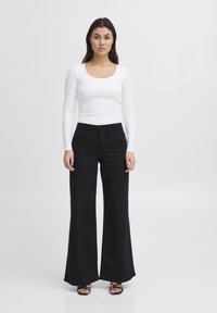 ICHI Jeans a zampa - black