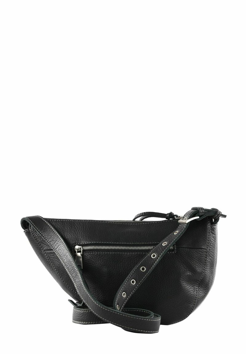Sac à épaule FREDsBRUDER Olivia Saddle Bag - Cuir Noir, Bandoulière Ajustable, Neuf Avec étiquettes