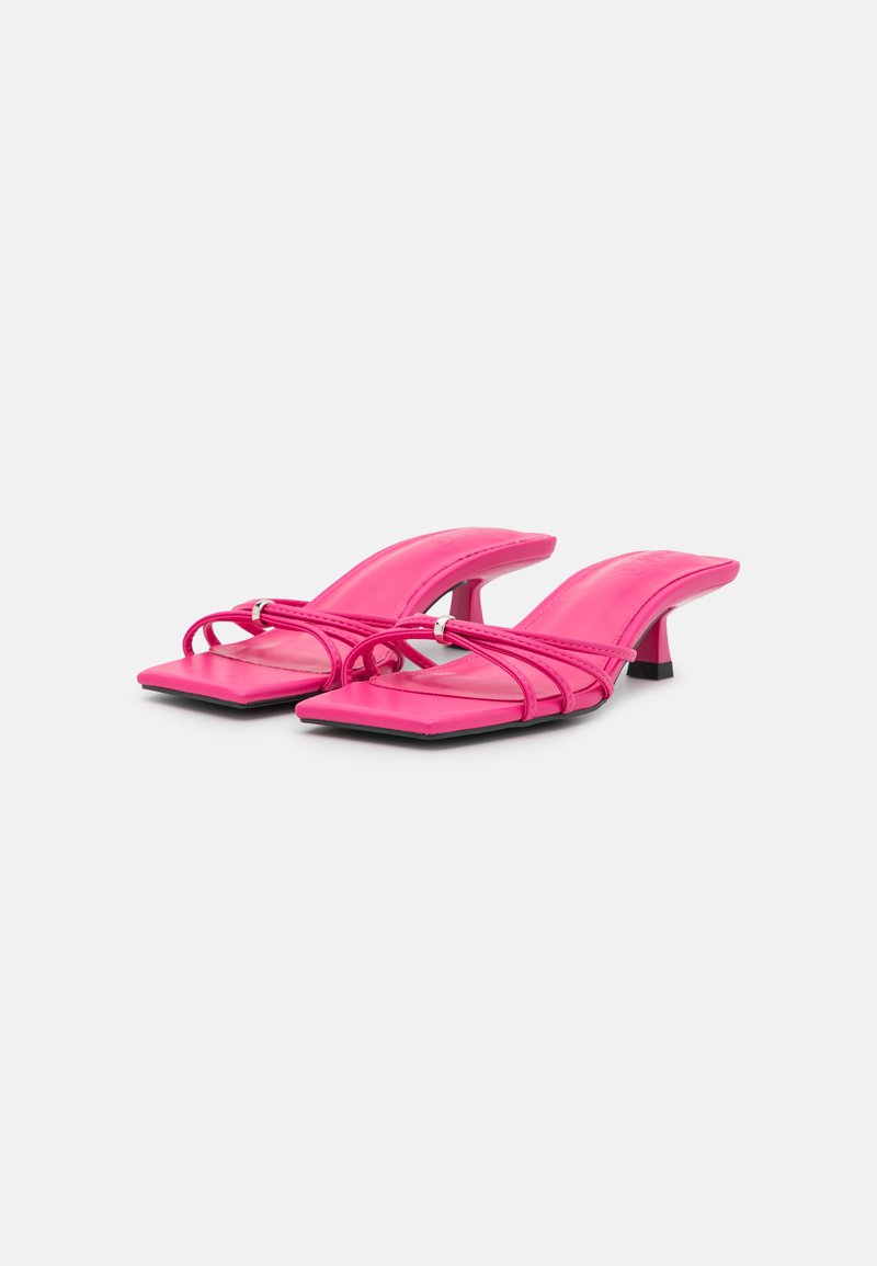 Damen Flache Pantoletten | Rubi Shoes by Cotton On JEN KITTEN MULE Pantolette hoch fuschia/pink - ST78012 Damen Flache Pantoletten | Rubi Shoes by Cotton On JEN KITTEN MULE Pantolette hoch fuschia/pink - ST78012