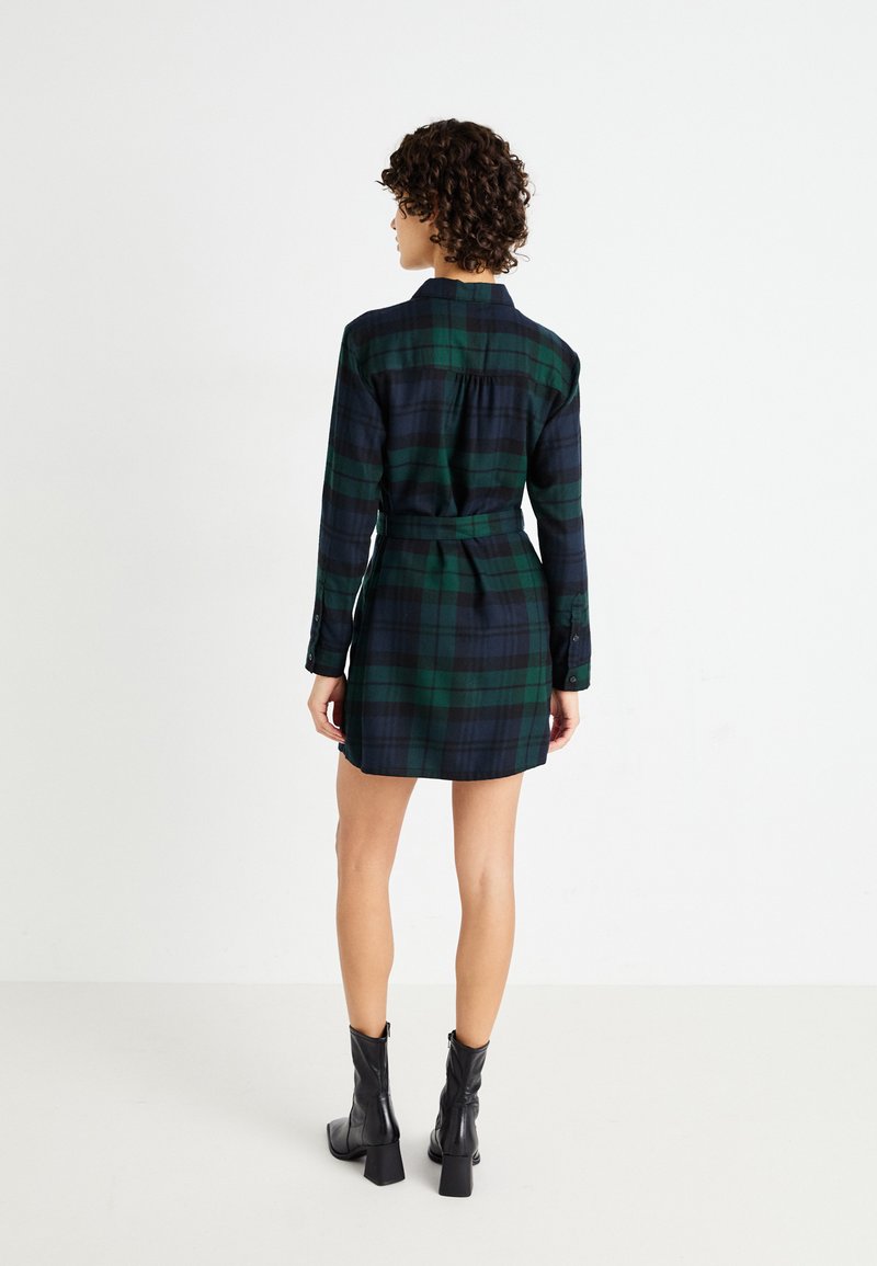 Abercrombie & Fitch SHIRTDRESS - Shirt dress - plaid/green - Zalando Abercrombie & Fitch SHIRTDRESS - Shirt dress - plaid/green - Zalando