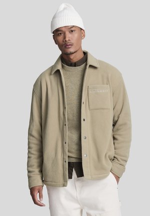 Lyle & Scott EMBROIDERED - Giacca in pile - x sage uniform