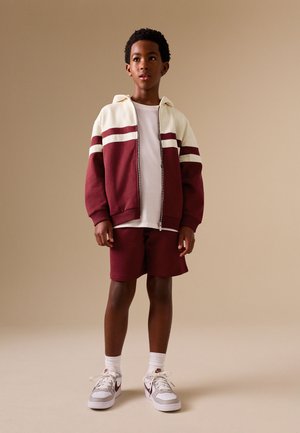 Next, REGULAR FIT - COLOURBLOCK ZIP THROUGH HOODIE SET  . - Tepláková súprava - burgundy red