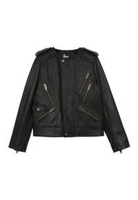 Lederjacke - black