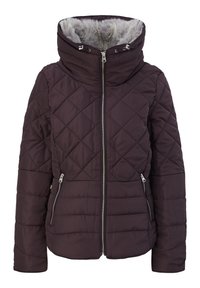 QS MIT ABNEHMBAREM FELLKRAGEN - Winterjacke - purple