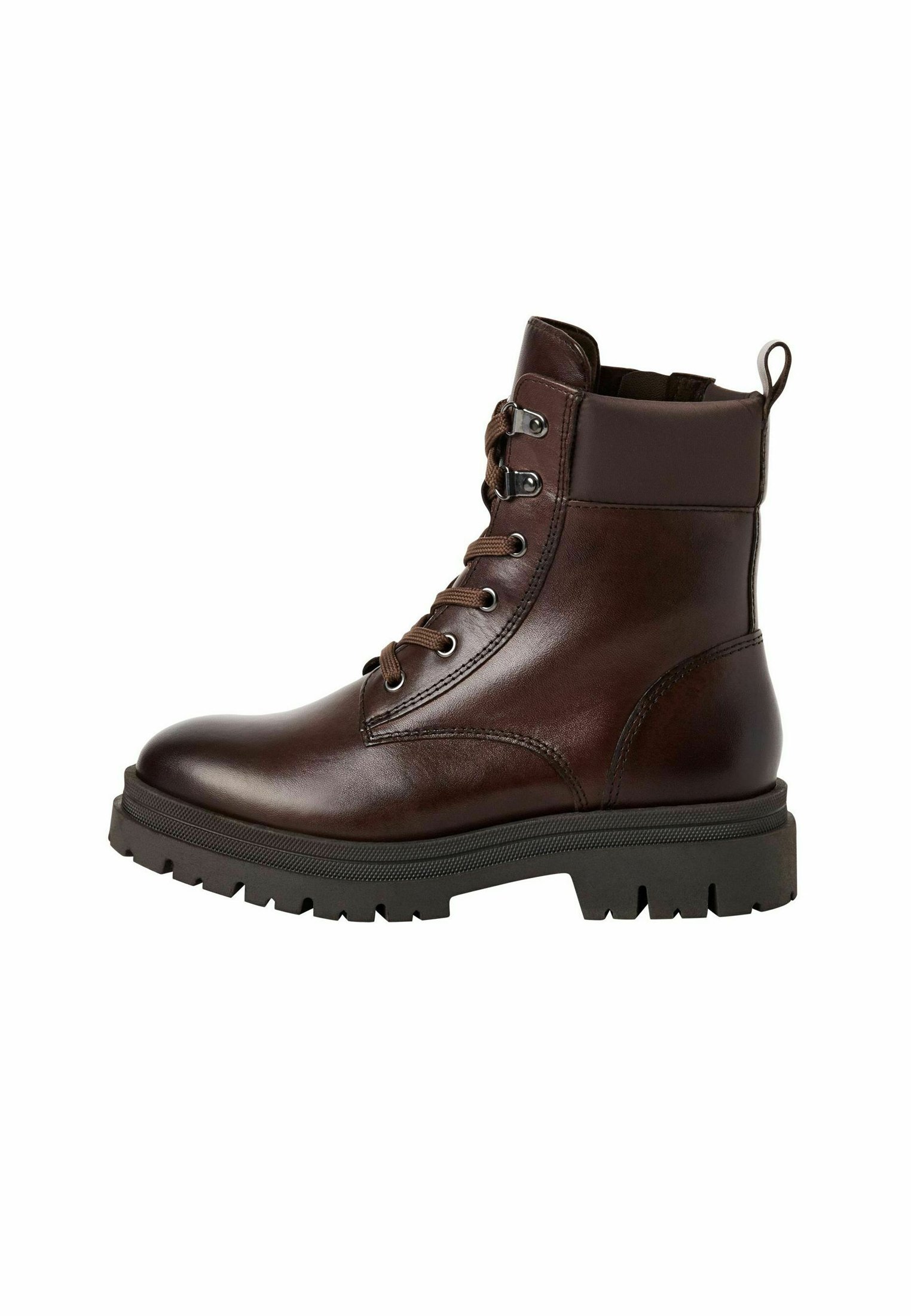 Marco Tozzi Enkellaarsjes met plateauzool mocca/bruin