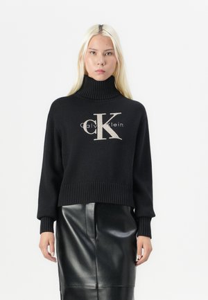MONOLOGO SWEATER - Strikkegenser - black