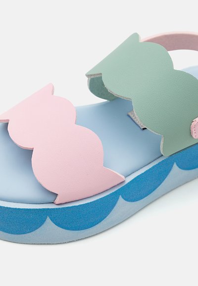 Stella McCartney Kids Sandalias con plataforma - light blue/rose/multi-coloured