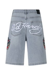 Ed Hardy HELL CATS DIAMANTE JORTS  - Denimshorts - bleach