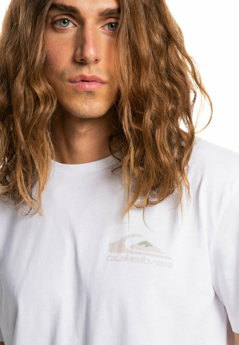 Herren T-Shirts basic | Quiksilver T-Shirt print white/offwhite - TY52085 Herren T-Shirts basic | Quiksilver T-Shirt print white/offwhite - TY52085
