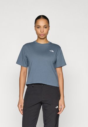 EVOLUTION SIMPLE DOME CROP TEE - Camiseta estampada - granite grey